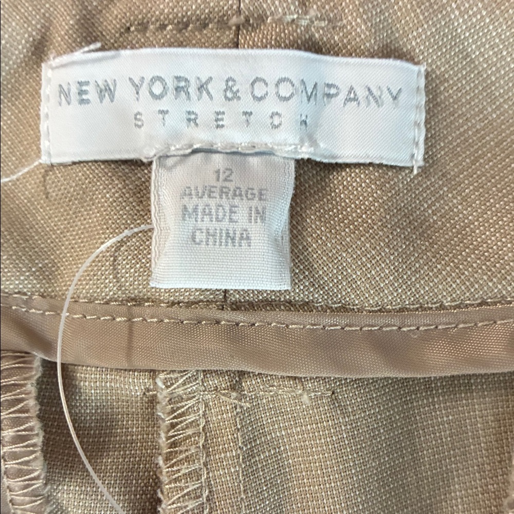 New York & Company Tan Boot Cut Pants - Picture 2 of 3